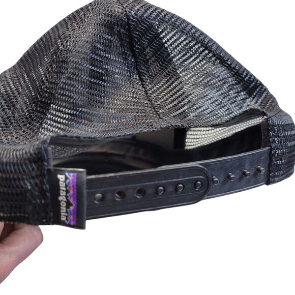 Patagonia Black Ball Cap Hat Snapback Baseball - Picture 4 of 5